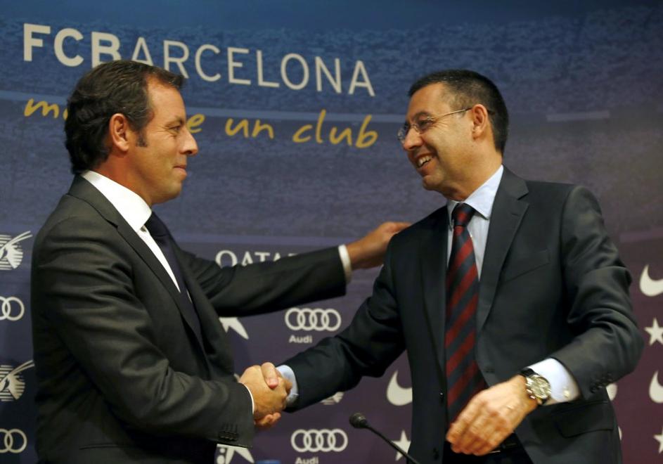 Sandro Rosell Josep Maria Bartomeu FC Barcelona predsednik odstop
