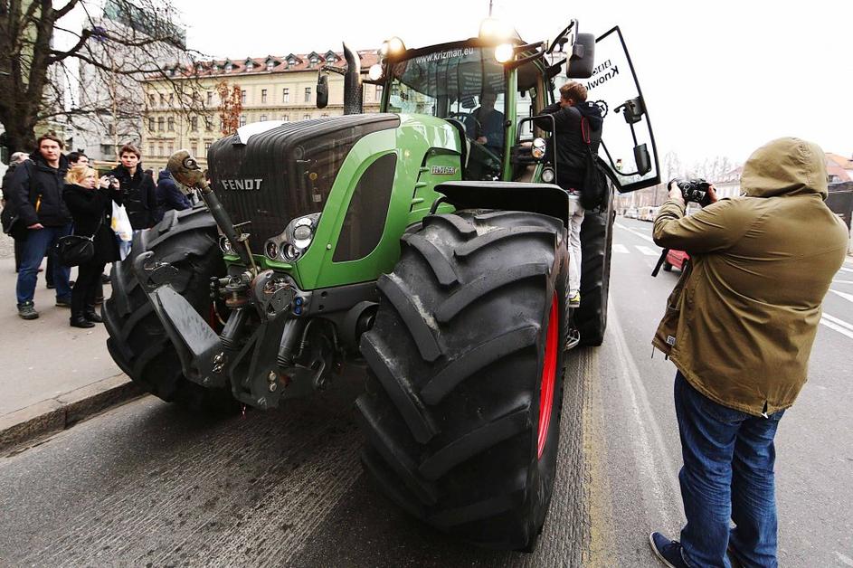Traktor v Ljubljani