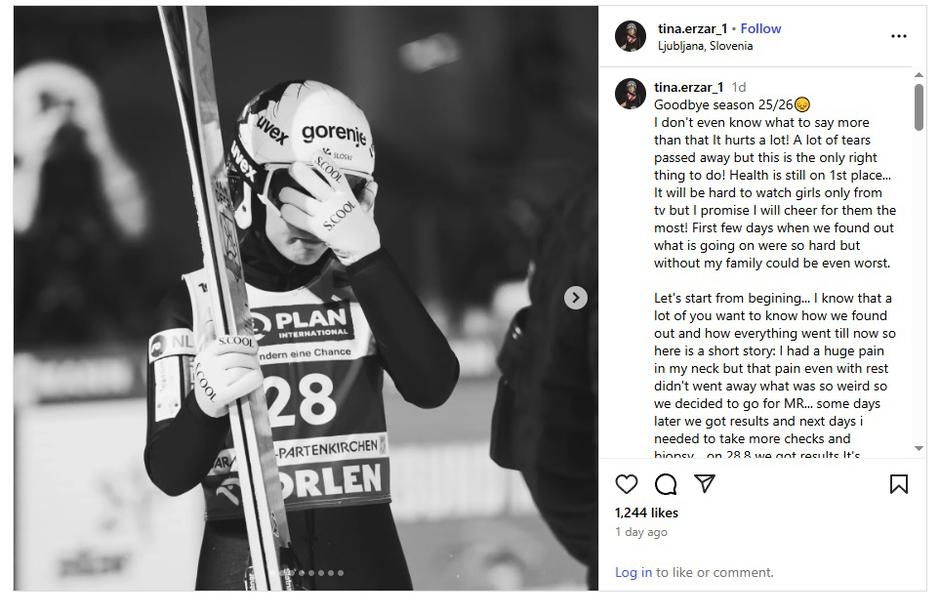 Tina Erzar | Avtor: Instagram