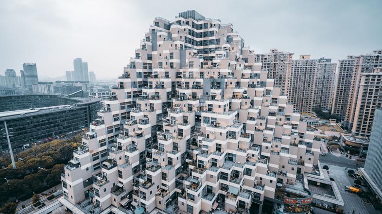 Stavba v obliki piramide; Kitajska