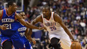 Philadelphia 76ers Oklahoma City Thunder Durant Young Wells Fargo Center