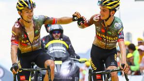 Sepp Kuss in Primož Roglič