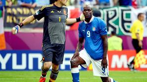 Casillas Balotelli Španija Italija Gdansk Euro 2012