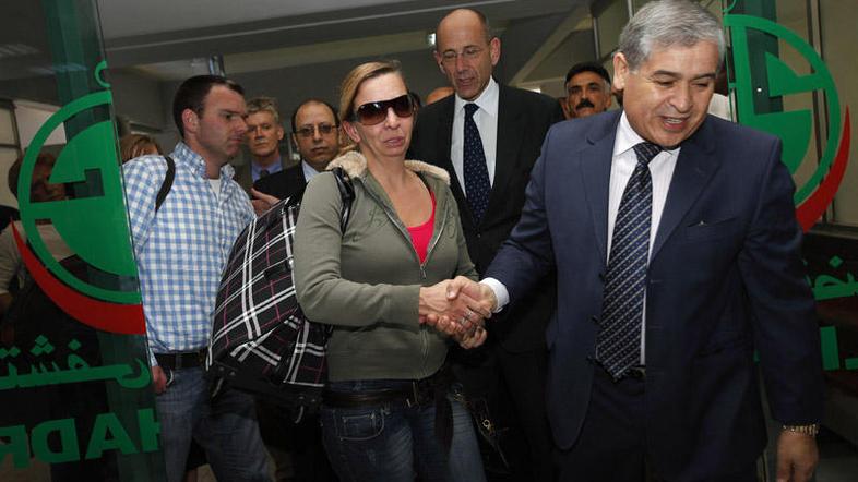 V Tripoli sta k Rubnu prišla njegova teta in stric. (Foto: Reuters)