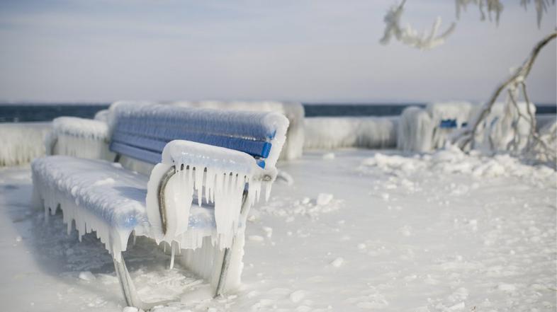 Mraz in sneg v Evropi