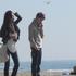 Justin Bieber, Selena Gomez, plaža, romantika, Santa Monica