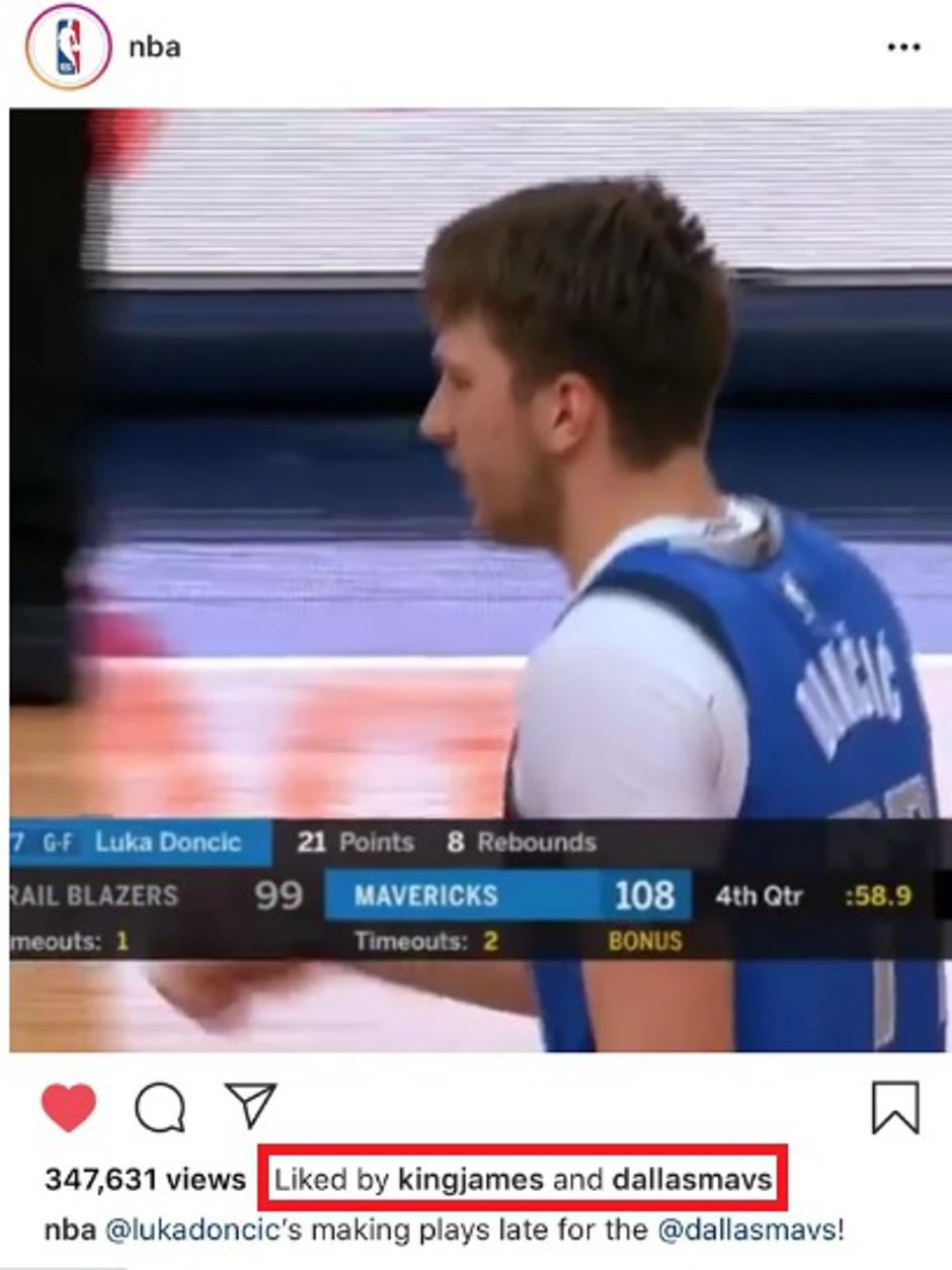 dončić lebron | Avtor: Print Screen 