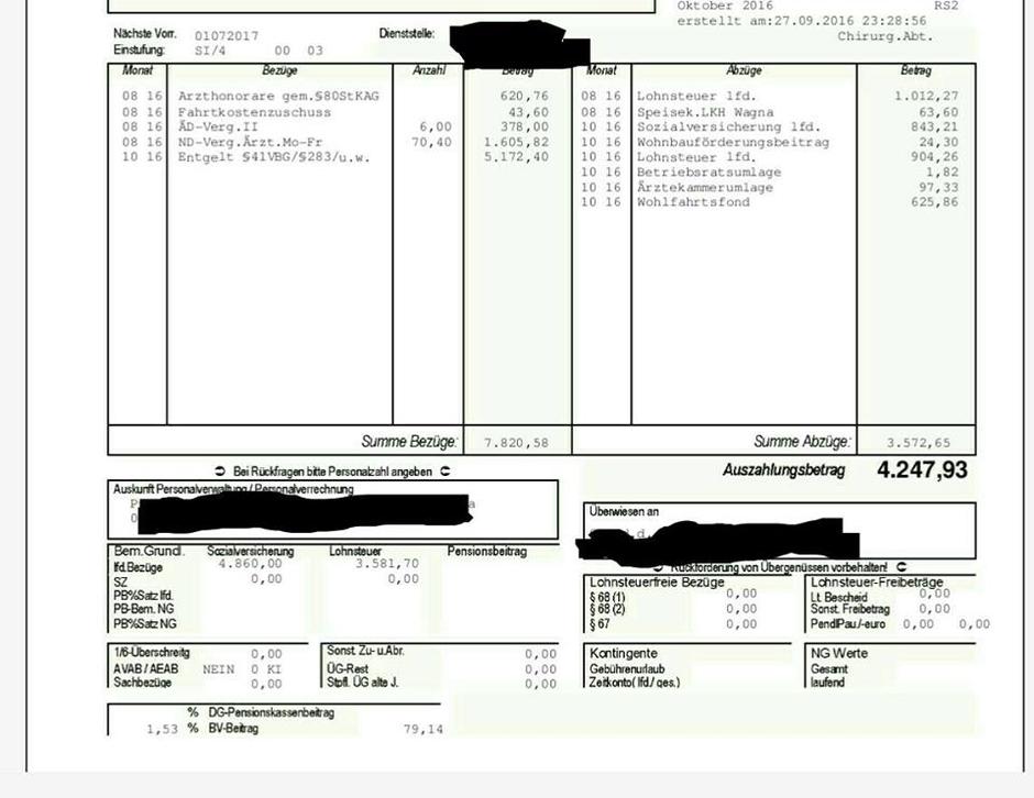 plačilna lista | Avtor: mladi zdravniki