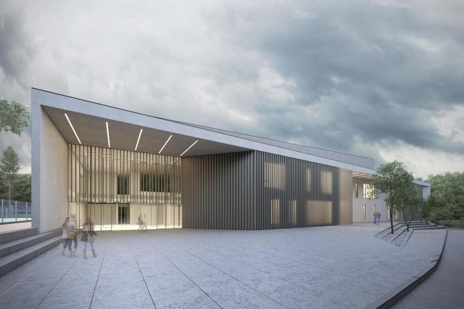 Preddvor, dvorana in prizidek