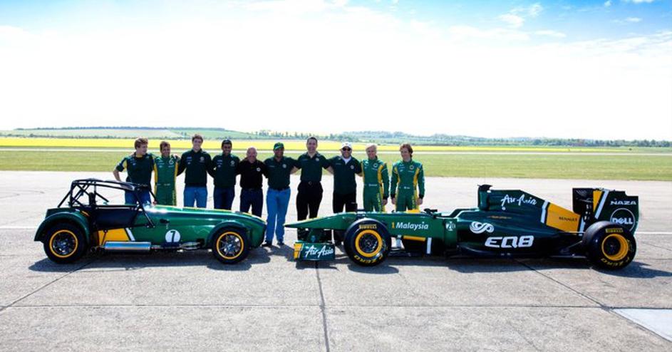 Malezijski Lotus in Caterhamov model seven odslej pod isto streho. (Foto: Team L