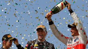 Vettel Webber Button Brazilija VN Brazilije Sao Paulo formula 1 