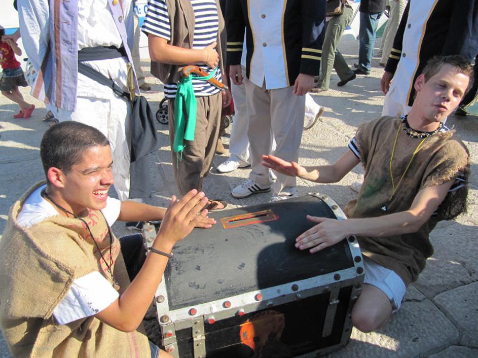 Piran, trst, Gusarski praznik, Neptunov krst