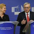 Juncker in Grabar-Kitarović