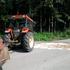 Nesreča traktorja in avtomobila