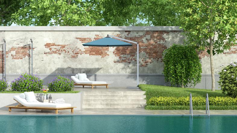 Vrt, bazen, vrtno pohištvo