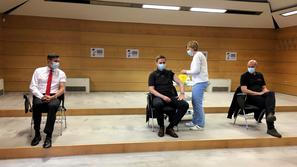 Cepljenje predsedniki Pahor Janša Zorčič