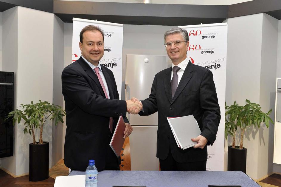 gorenje, Velenje, podpis pogodbe o dokapitalizaciji z IFC, Franjo Bobinac
