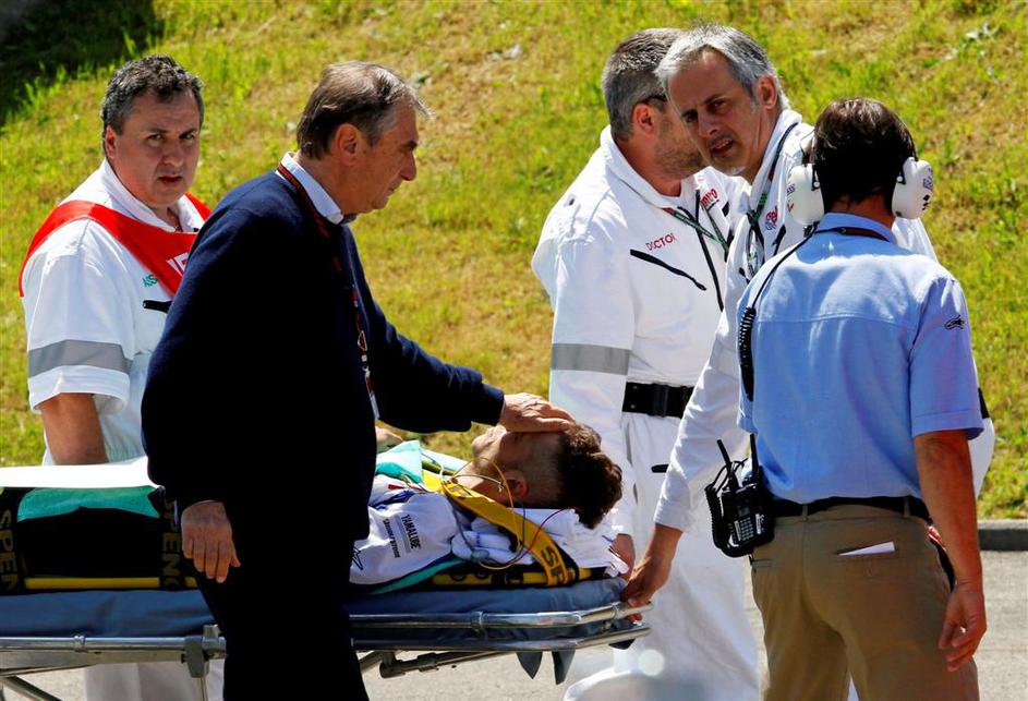MotoGP Mugello zlom noge Valentino Rossi Mugello dr. Costa