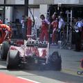 Za Masso je bila dirka uničena zaradi predrte gume. Alonso je dobil kazen. (Foto