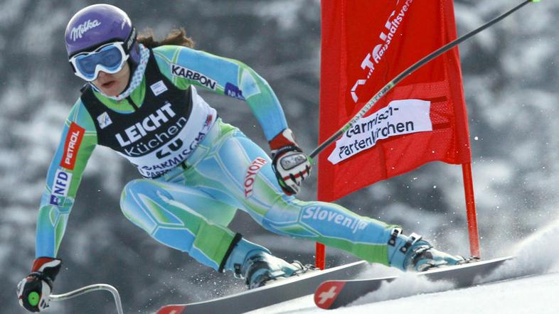 Tina Maze je bila na treningu 16., na sami tekmi pa med 15. (Foto: Reuters)