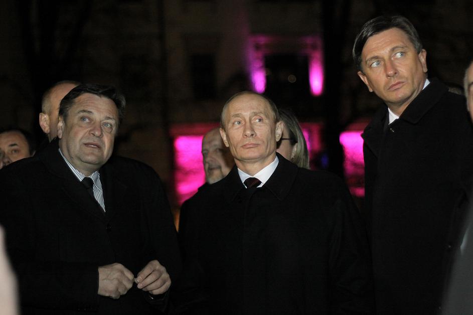 putin, janković, obisk, ljubljana, sprehod, borut pahor, nočni sprehod