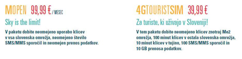 Mobilni paketi Me2 | Avtor: zurnal24.si