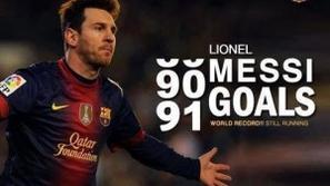 Messi Barcelona 91 golov rekord Gerd Müller Chitalu