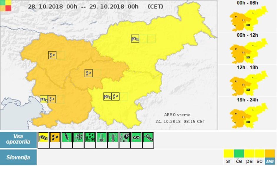 oranžni alarm | Avtor: Arso