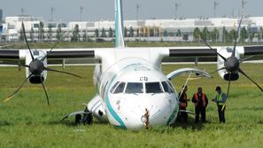 München zasilni pristanek Air Dolomiti 