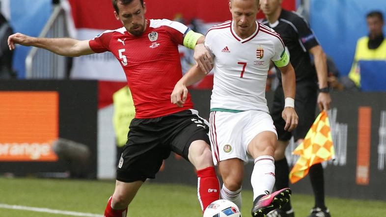 Balasz Dzsudzsak Christian Fuchs Avstrija Madžarska Euro 2016
