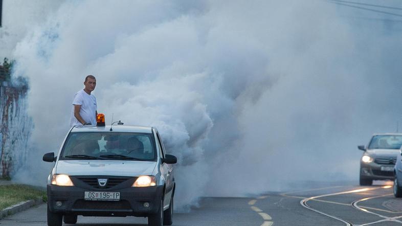 Dezinfekcija proti komarjem v Osjeku