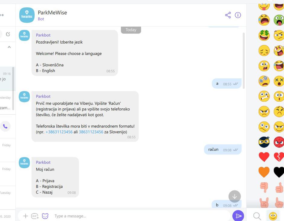Parkiranje z aplikacijo | Avtor: zajem zaslona