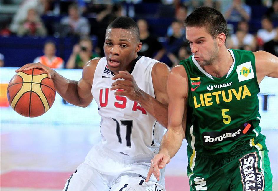 ZDA Litva Westbrook Kalnietis