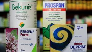 Zeliščna zdravila, kot so persen, deprim, bekunis in prospan, so že registrirana