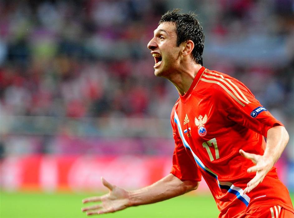 Dzagojev Dzagoev Rusija Češka Euro 2012 Vroclav