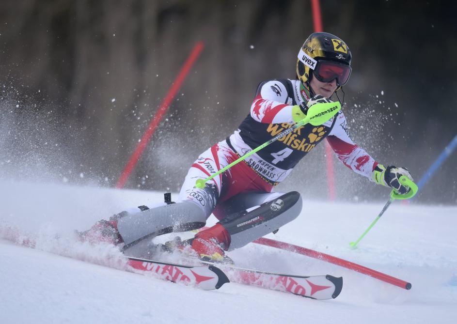 Kathrin Zettel ženski slalom Aspen 