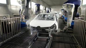 Proizvodnja renault clia v Revozu v Novem mestu.