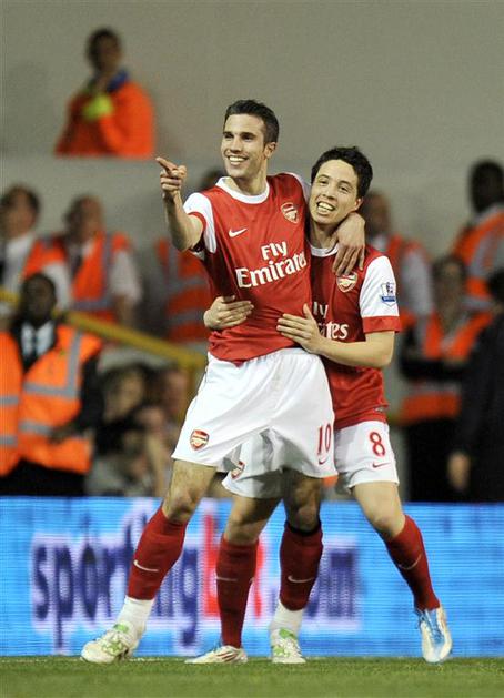 Robin van Persie in Samir Nasri