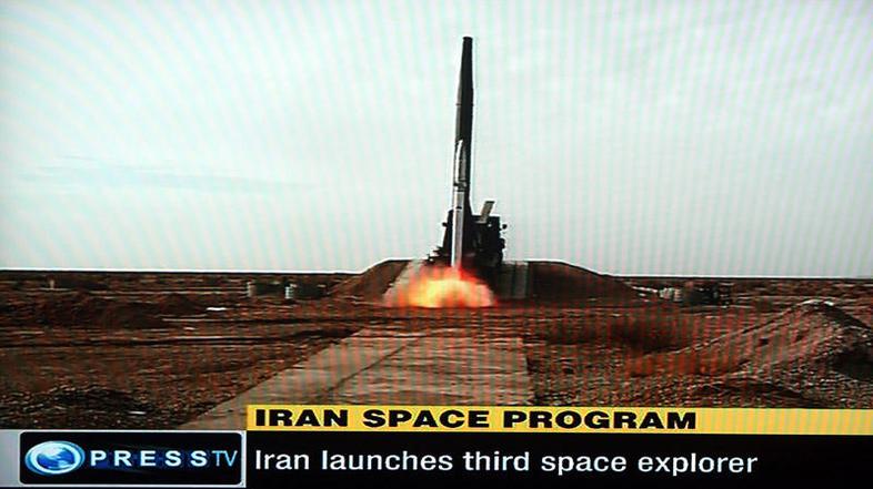 S to raketo so živali poletele v vesolje. (Foto: EPA)