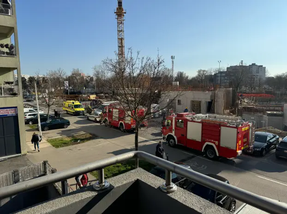 Zrušenje gradbenega odra v Zagrebu