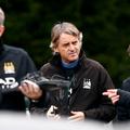 Mancini trener pomočniki Manchester City trening Carrington