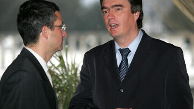 Minister za šolstvo in šport Milan Zver in Rajmond Debevec
