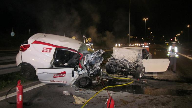 nesreča na obvoznici