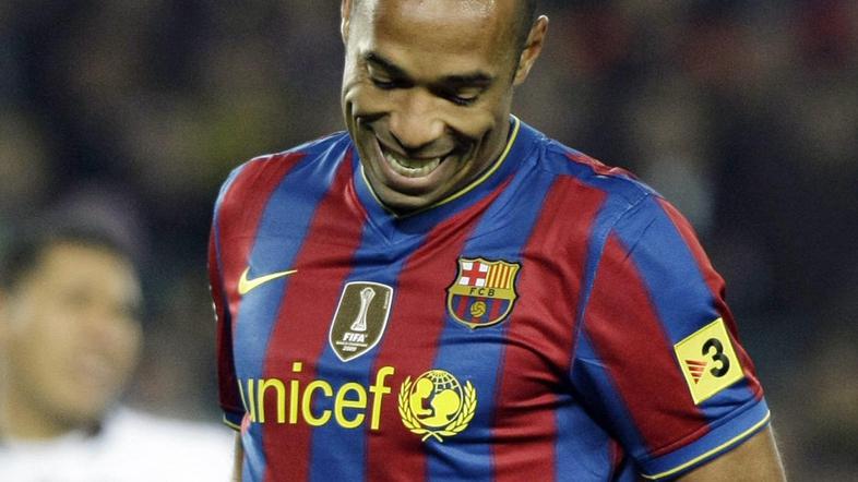 Henry bo z Barcelono igral proti svojim nekdanjih kolegom iz Arsenala. (Foto: Re