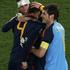David Villa Sergio Ramos Iker Casillas Carlos Marchena zmaga veselje proslavljan