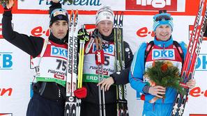 Fourcade Boe Lapšin Hochfilzen biatlon sprint 10 km