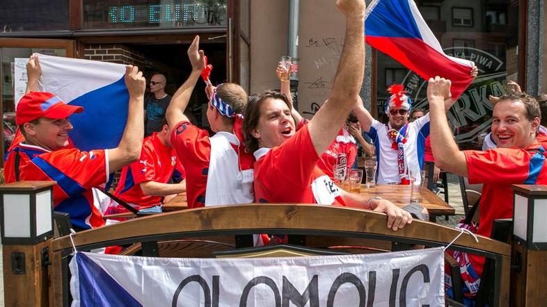 Rusija Češka navijači Vroclav Euro 2012