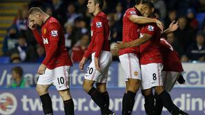 premier liga reading manchester united anderson rooney van persie ferdinand