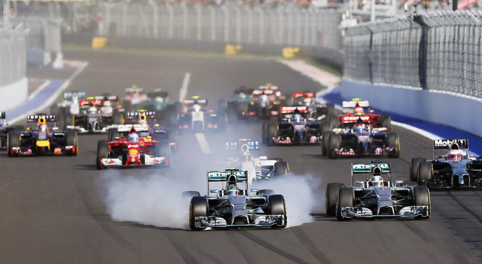 Rosberg start VN Rusije F1