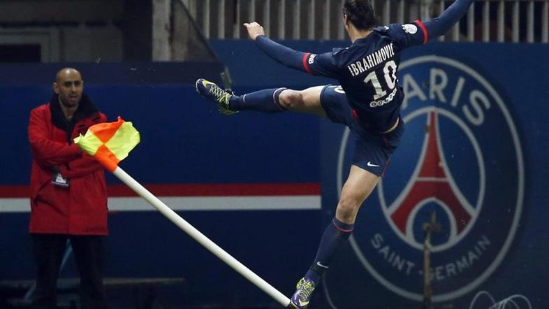 Ibrahimović zastava PSG Paris Saint-Germain Nantes Ligue 1 Francija liga prvenst
